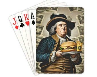 Playing Cards Dollar Menu Benjamin Franklin