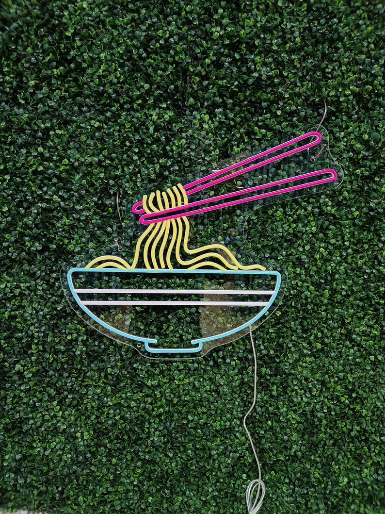 Noodles Sign Ramen Neon Sign Food Led Sign, Japan Food Ramen LED Sign, Noodles Soup ...