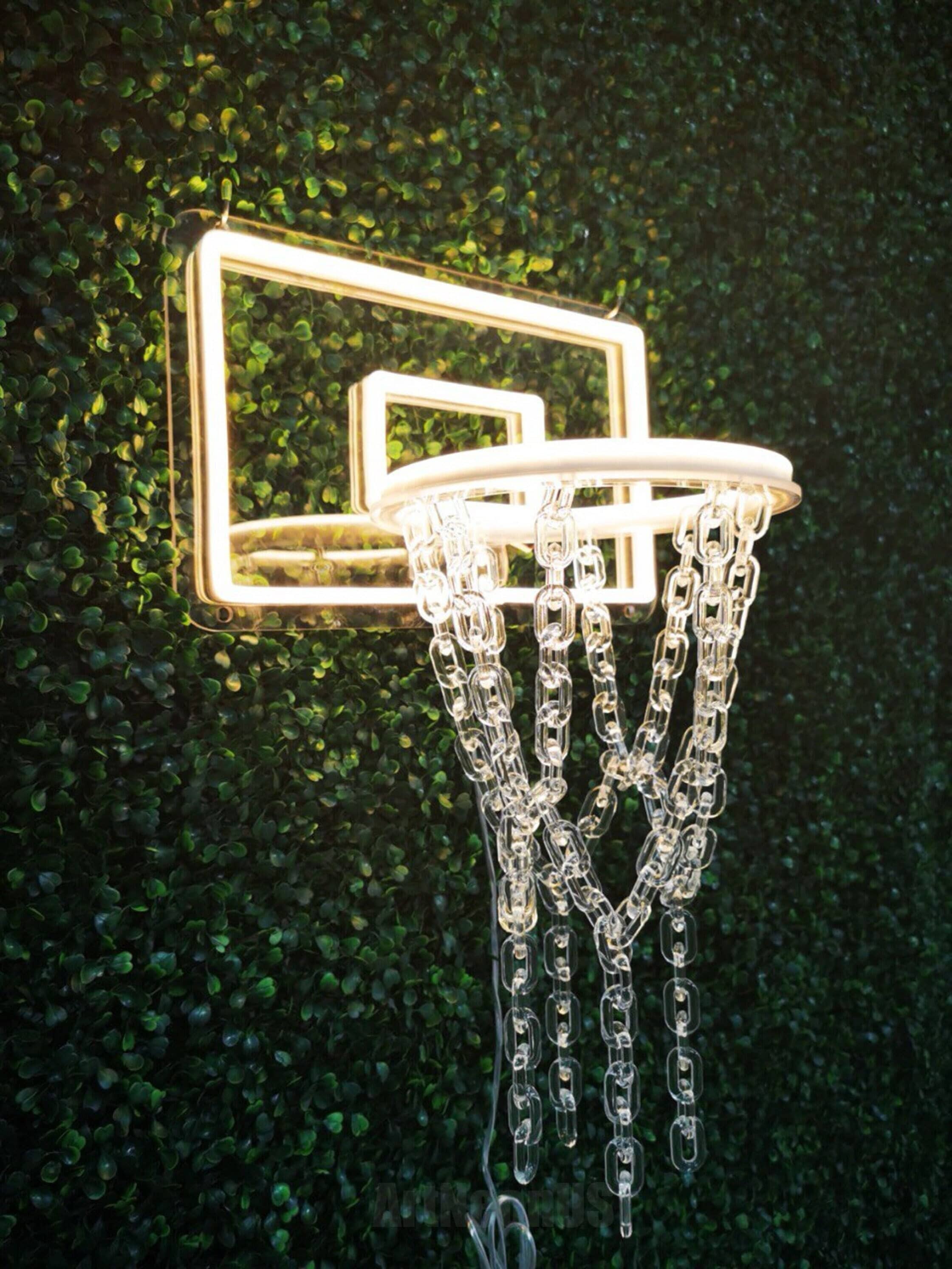 neon white basketball