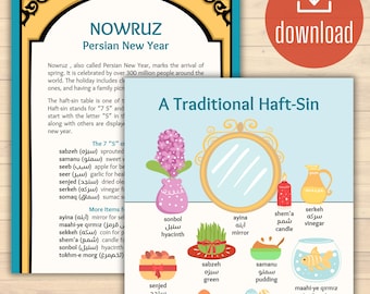 Símbolos do Nowruz, o Ano Novo Persa | Atividade da Cultura Iraniana (Download Digital)
