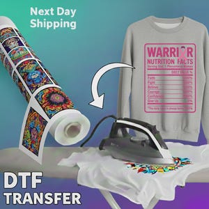 Warrior Nutrition Facts DTF Transfer, Breast Cancer Awareness Iron On, Pink Ribbon Heat Transfer, Phenomenal Woman Design image 7