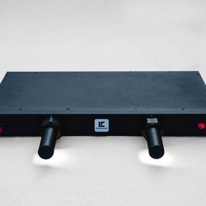 Racklight 19&quot; 1U 4 Outlet Surge Protector with LED Lights and Dimmer