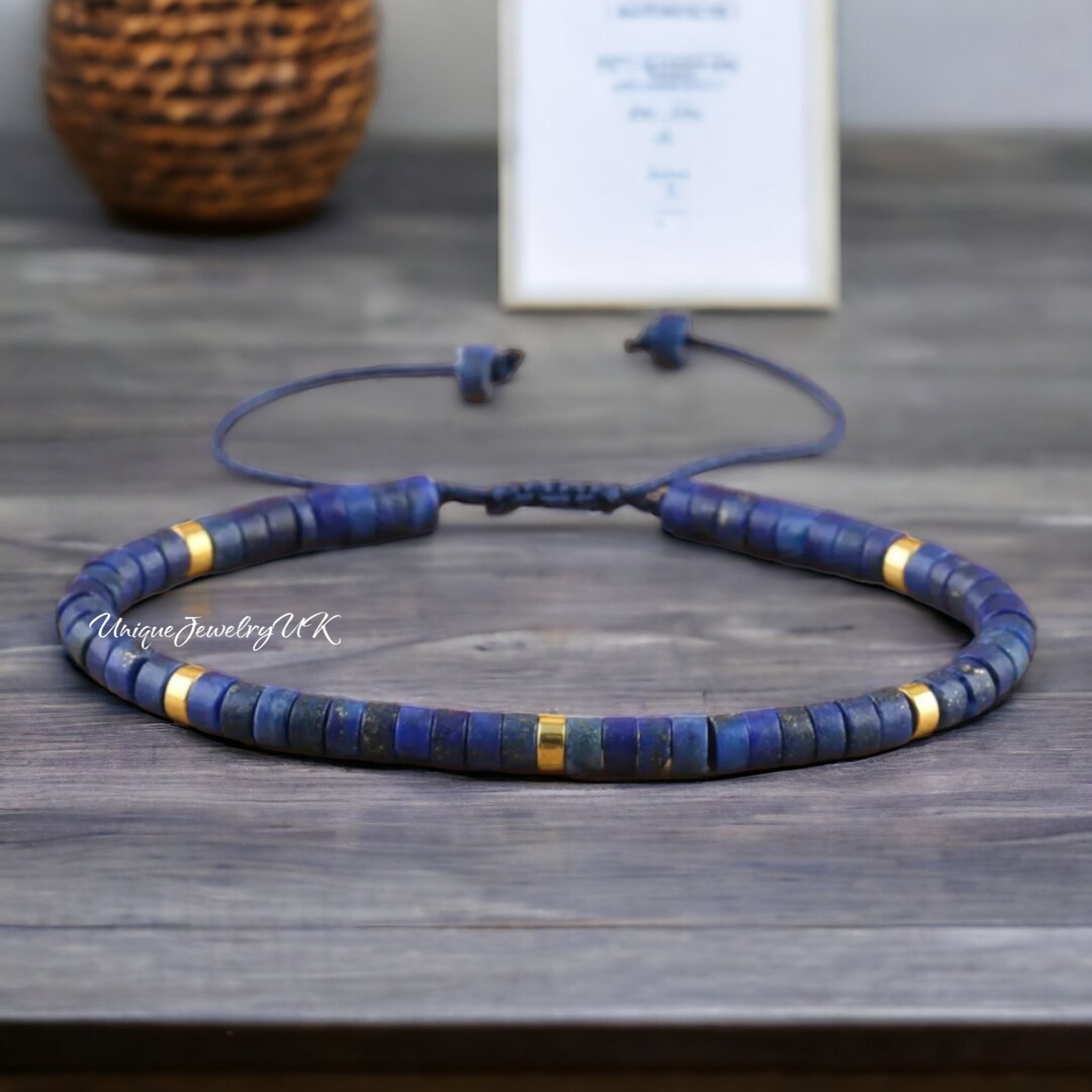 Blue Natural Lapis Lazuli Bracelet At ₹ 198/piece In Khambhat