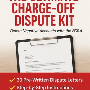Simplifique las disputas de crédito: Kit de reparación de crédito de descarga instantánea con cartas editables/Kit de disputas de cancelación