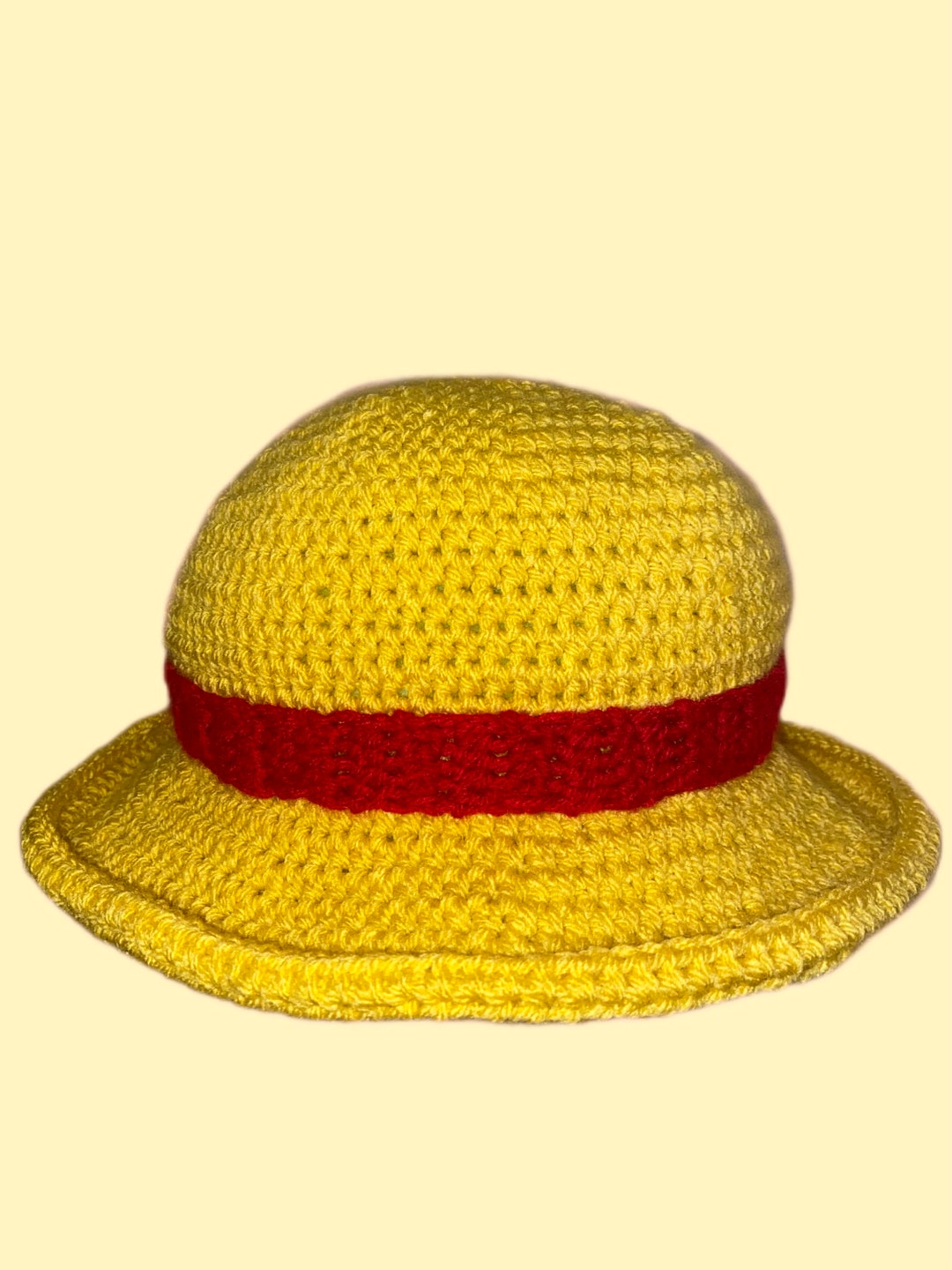 Luffy Crochet Straw Hat ONE PIECE Etsy
