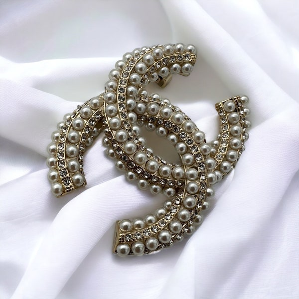 Classic CC Vintage brooch, gift for her