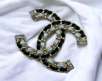 Classic CC Vintage brooch, gift for her