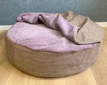 Rivestimento sfoderabile per cani con una calda coperta (senza materasso) Cuccia per cani