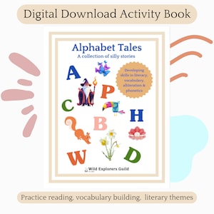 Funny Alphabet Stories Literacy Learn to Read Kindergarten Story Book for Early Readers