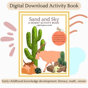 Desert Activity Book Printable preschool elementary education