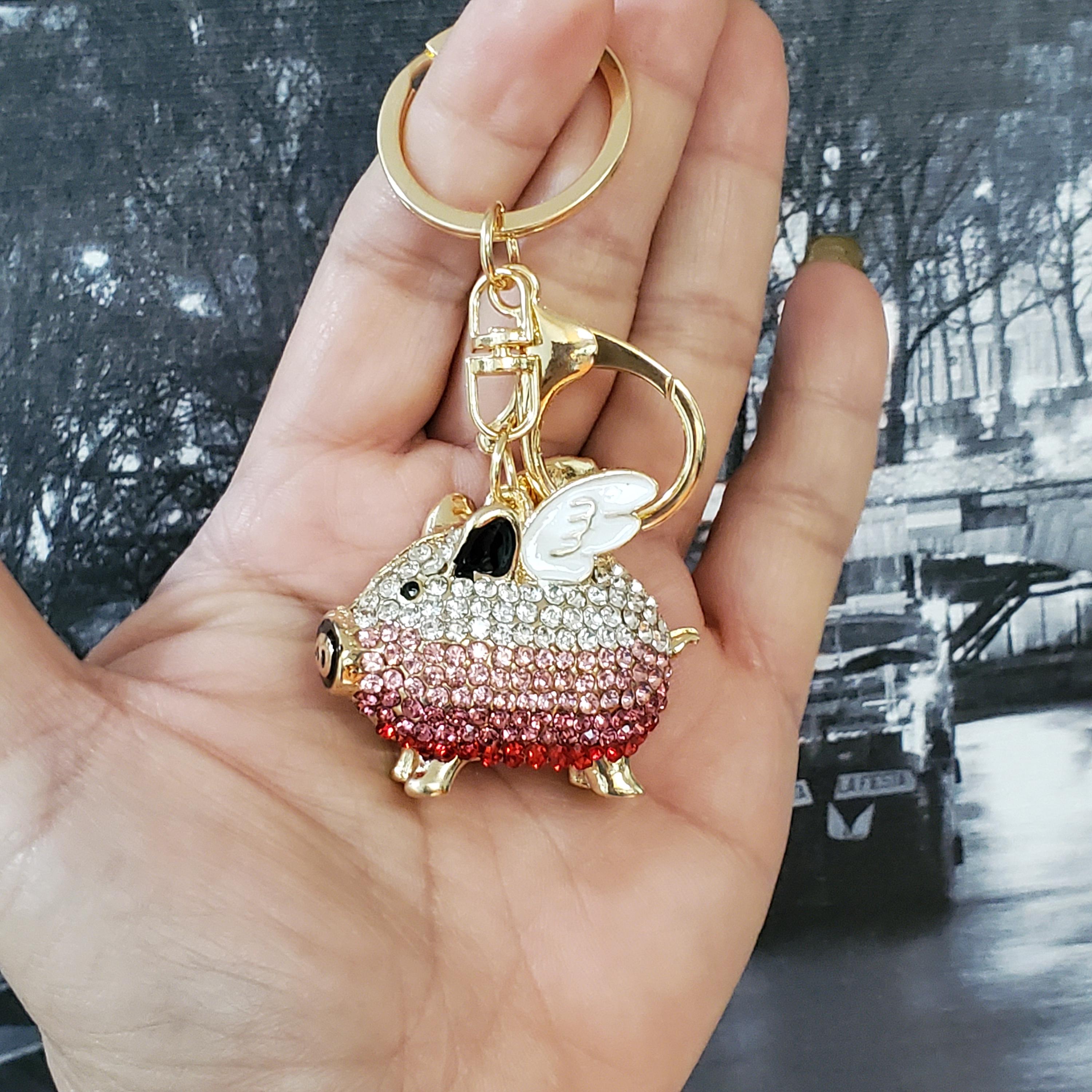 Animal Rhinestone Keychains/key Fob Holder/ Purse Charms - Etsy