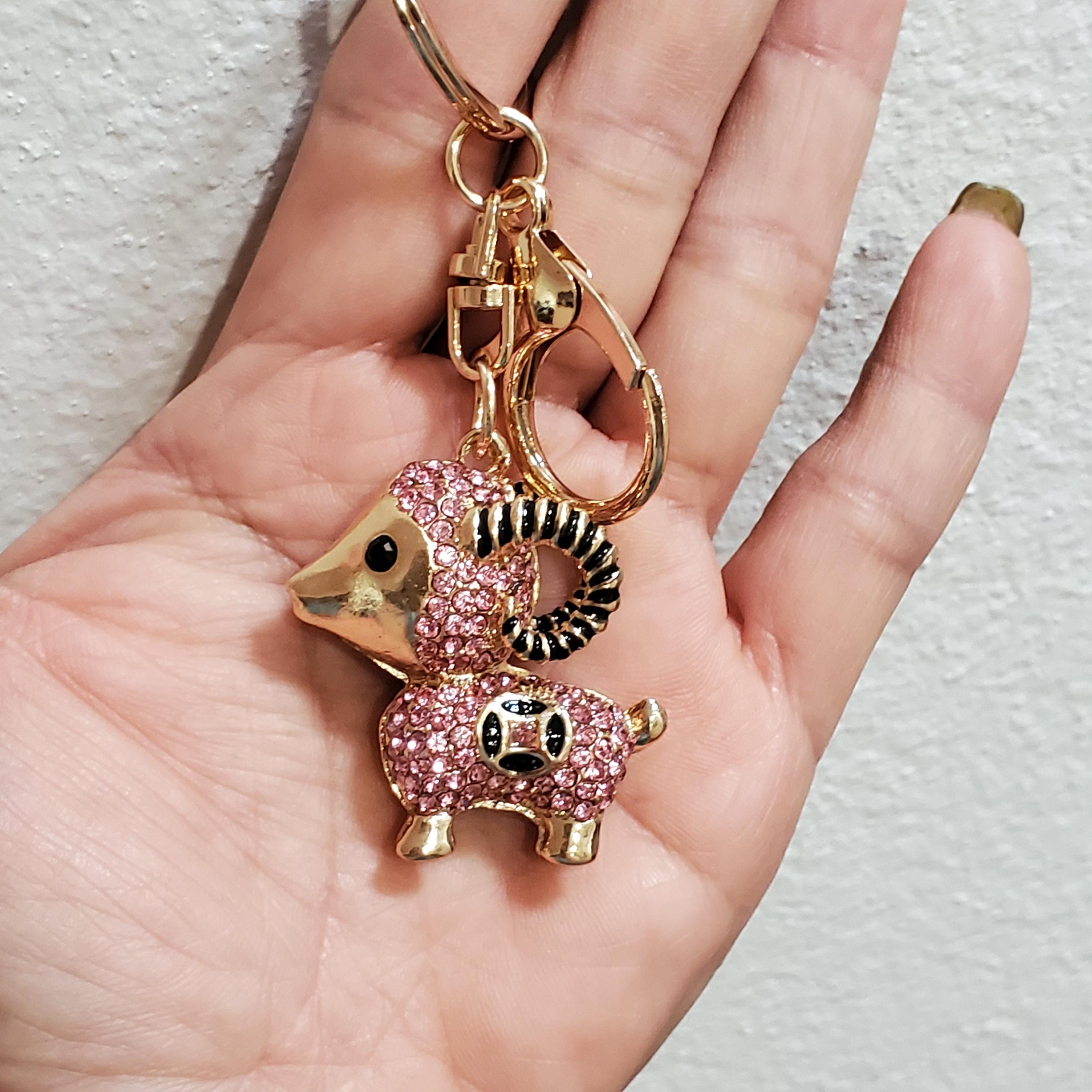Animal Rhinestone Keychains/key Fob Holder/ Purse Charms - Etsy