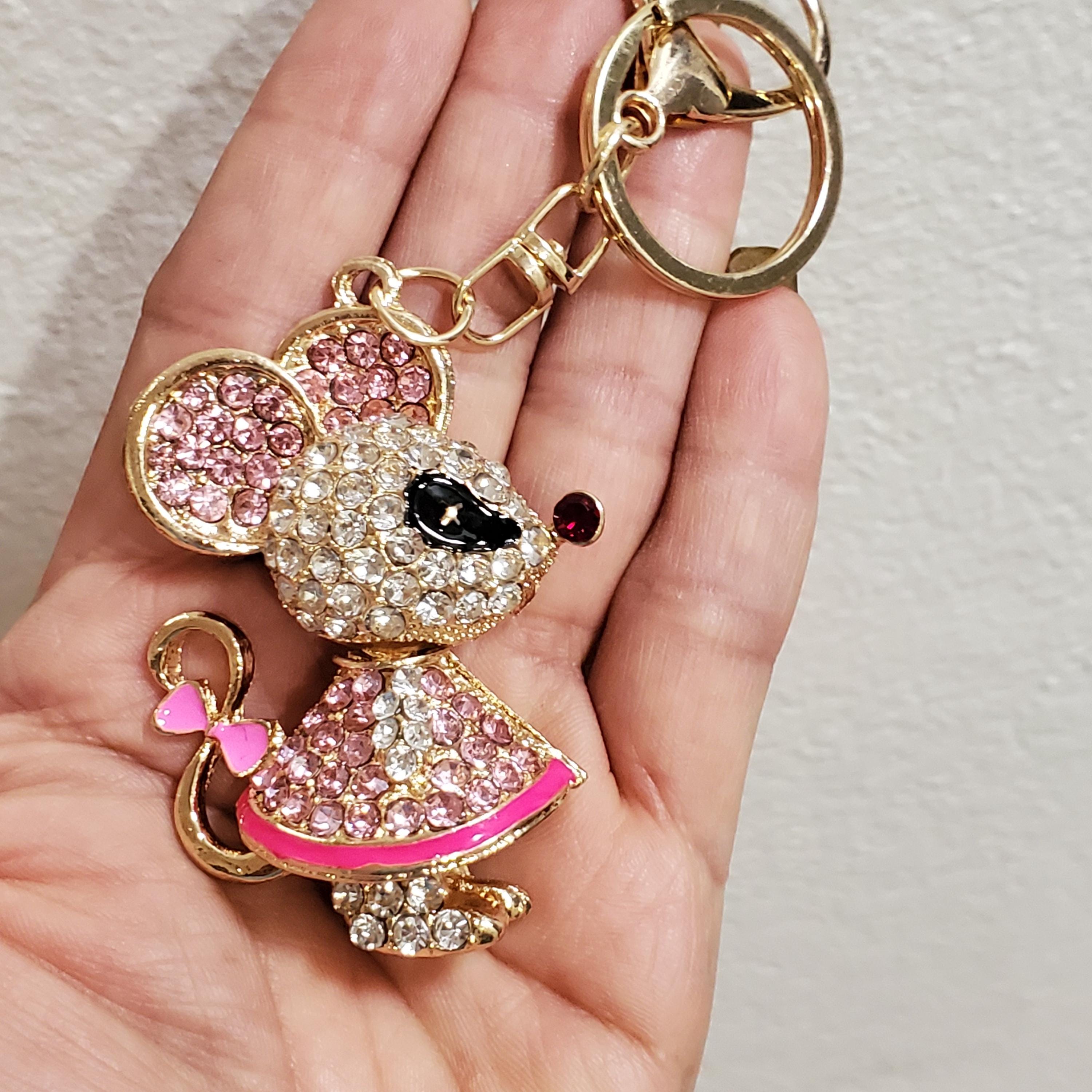 Animal Rhinestone Keychains/key Fob Holder/ Purse Charms - Etsy