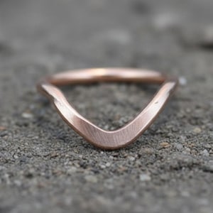 Rose Gold Fill V Seamless Cartilage Earring - 22ga to 14ga