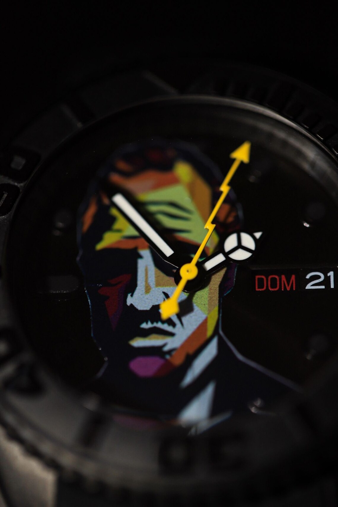 Mod Paint Watch Custom Watch Automatic Mod Black Dial Your Favourite ...