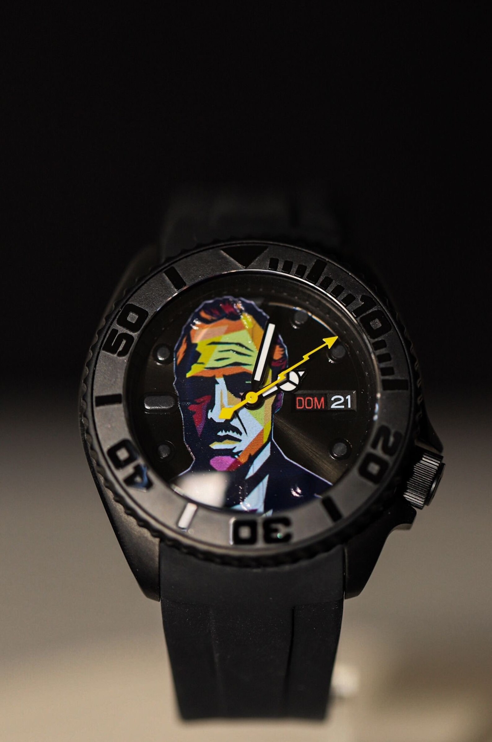 Mod Paint Watch Custom Watch Automatic Mod Black Dial Your Favourite ...