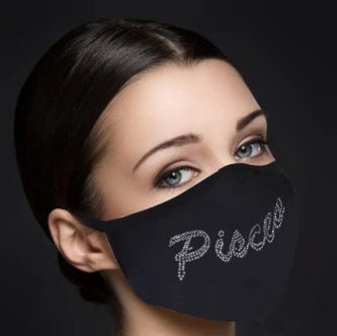 Zodiac Face Masks Beautiful Designer Crystals Face Cover Etsy