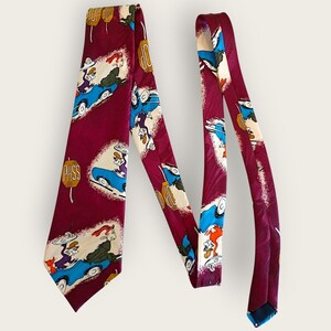 Vintage Lord & Paul sidenslips italiensk Dr Seuss tecknad polisstopptryck Y2K-humor