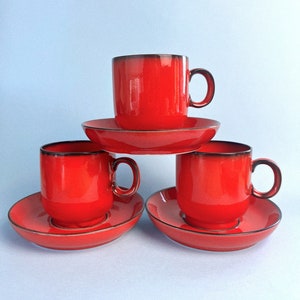 Vintage Thomas &#39;Scandic&#39; Flammfest Flame Cup + Saucer