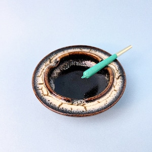Vintage Ceramic Glazed Ashtray