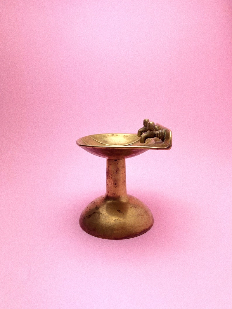 Vintage Brass Soap Sink image 2