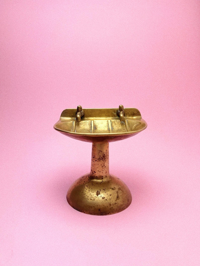 Vintage Brass Soap Sink image 1