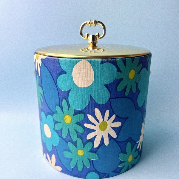 Vintage Flower Power Mid Mod Ice Bucket