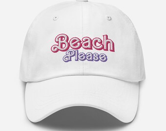Funny Dad Hat – Beach Please Dad Hat