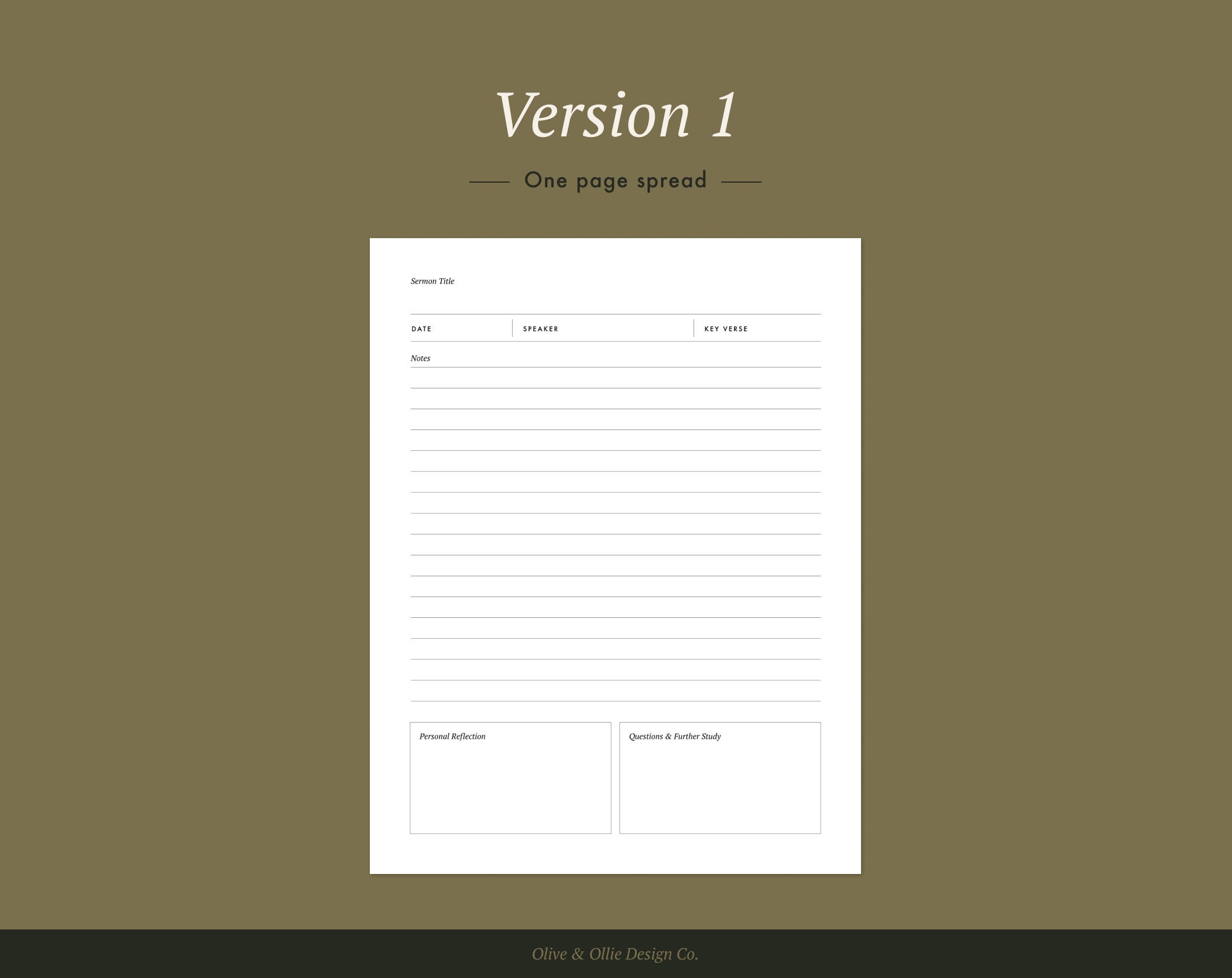 Printable Sermon Notes Template - A4, A5, US Letter, and Half Letter Sizes - Etsy