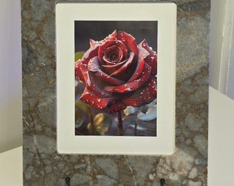 Handcrafted Natural Marble Picture Frame | 8x10