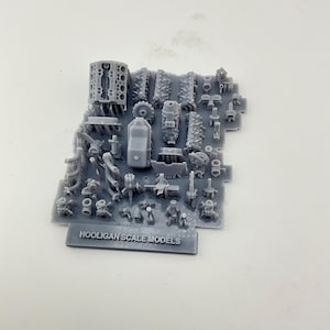 Motor sobrealimentado Frenzel v8 de cabeza plana 1/25