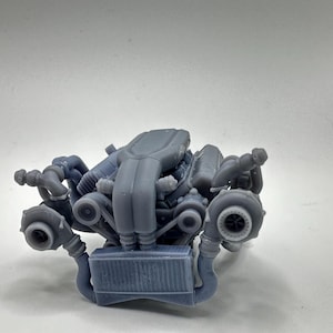 572 TWIN TURBO complete engine 3dPrint