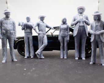 1:25 Smokey and Bandit figurines 3d printed each or all 7 includes JR