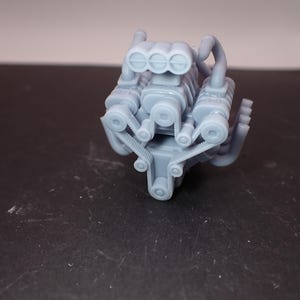 Triple Supercharged Engine 1/24 1/25 3D Printed