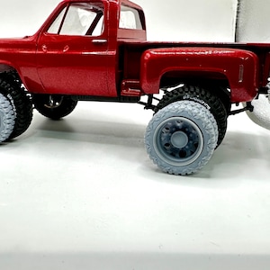 semi dually wheels and tires for pickup 1/25