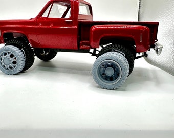semi dually wheels and tires for pickup 1/25