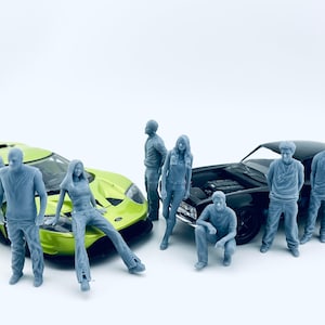 set of 10 F&F characters 3d printed
