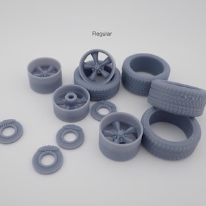 Torq Thrust Wheels and Tires 2 variations 1/24 1/25