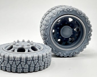 semi dually wheels and tires for pickup 1/16