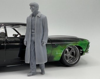 Stallone as “Cobra” 3-D printed model car diorama