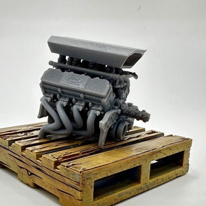 model car Gymkhana Seven Mustang engine with exhaust Ken Block