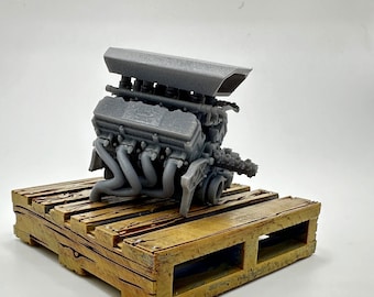 model car Gymkhana Seven Mustang engine with exhaust Ken Block