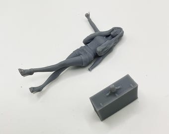 Maßstab 1:25 Anhalter / Anhalter für Modellauto 3d