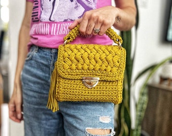 Bag/Handmade Bag/Hand Woven Bag/Crochet Bag/Knitted Bag/Designer Bag/Luxury Bag/Shoulder Bag/Luxury Bag/Women's Bag