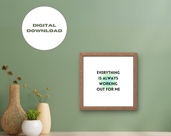 自己愛の肯定的なグリーンオーラの壁アート印刷可能PNGインスタントダウンロード22ページ、モチベーションを高めるミニマリストのセルフケア壁紙