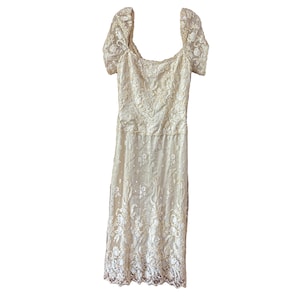 Vintage Priscilla of Boston Wedding Dress | Handmade Lace Gown | 1950s-1960s Bridal Couture