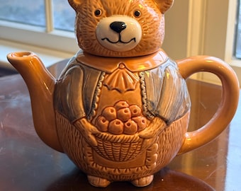 Vintage Figural Bear Teapot | Cottagecore Kitchen Decor