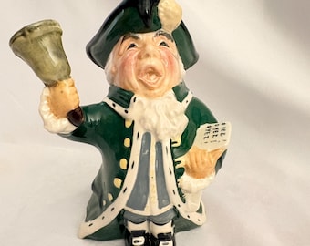 Jarra Toby de Roy Kirkham / Jarra con personajes de Staffordshire pintada a mano / Cerámica inglesa coleccionable