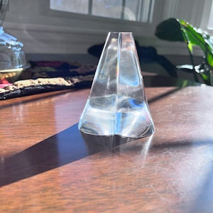 Vintage Steuben Glass 3-D Crystal Heart Paperweight