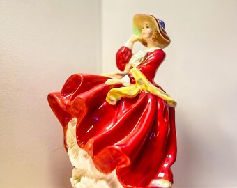Figura vintage de Royal Doulton de 1937, Top of the Hill, HN 1834, de la serie Character